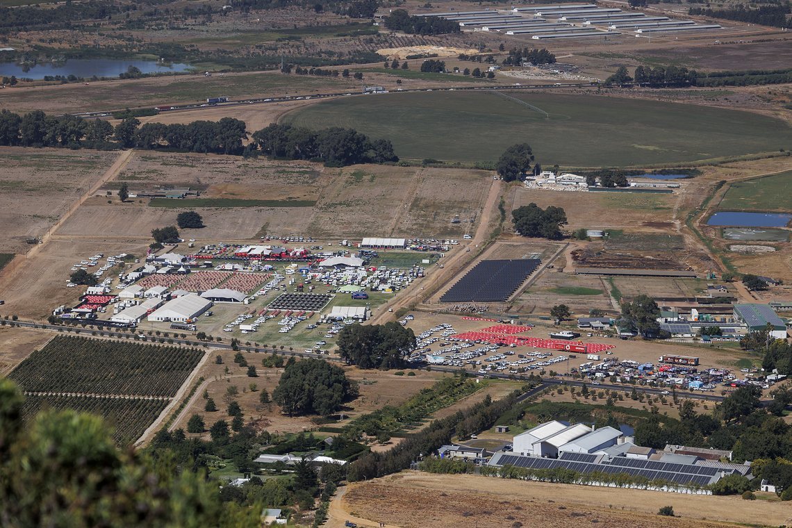 Eventlocation in Paarl. Das Cape Epic ist und bleibt beeindruckend!