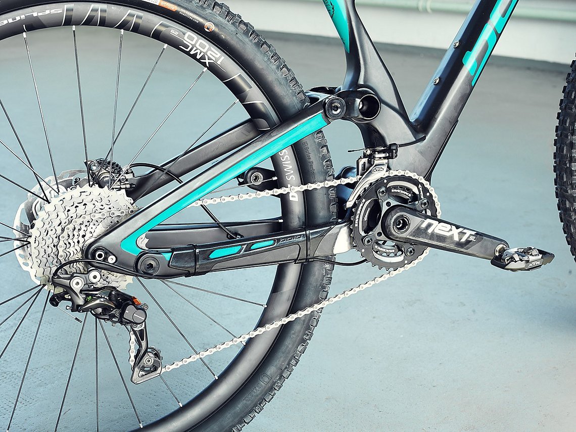 Am „Early Bird 29“ werkelt die 2x11 XTR von Shimano ...