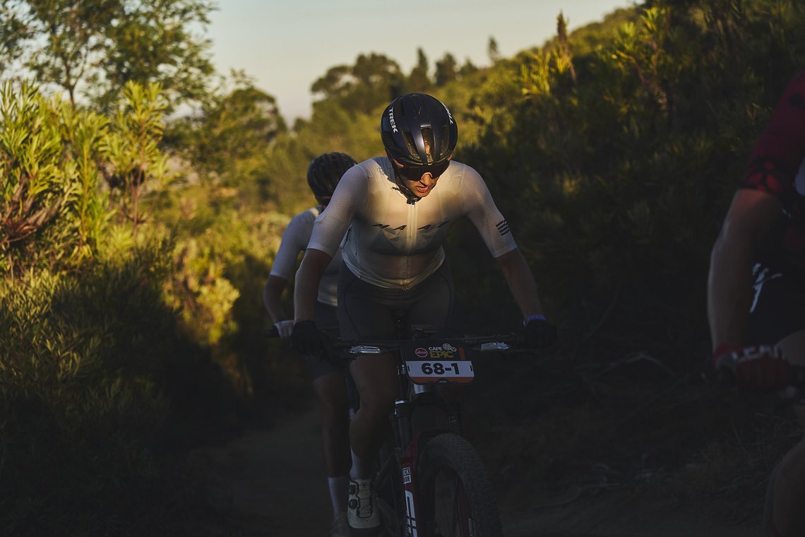 Haley SMITH during Stage 3 of the 2025 Absa Cape Epic Mountain Bike stage race held at Fairview, Paarl, Cape Town, South Africa on the 19th March 2025. Photo by Michael Chiaretta/Cape Epic
PLEASE ENSURE THE APPROPRIATE CREDIT IS GIVEN TO THE PHOTOGRA
