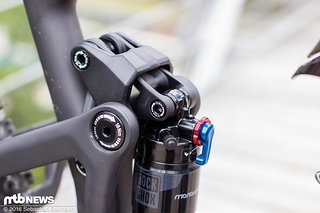 Die Alu Links des F.O.L.D.-Hinterbaus sind elegant in den Rahmen integriert