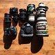 Das Foto Equiment, komplett von Canon: 24-70mm f2.8, G7X Point &amp; Shoot, 15mm f2.8 Fisheye, 16-35mm f2.8, 70-200mm f2.8, 300mm f2.8, 5DMKIII Body with 50mm f1.2, 1DX II